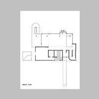 Richard Meier, Smith House, Drawing by Richard Meier & Partners Architects, Middle level on www.newyork-architects.com.jpg